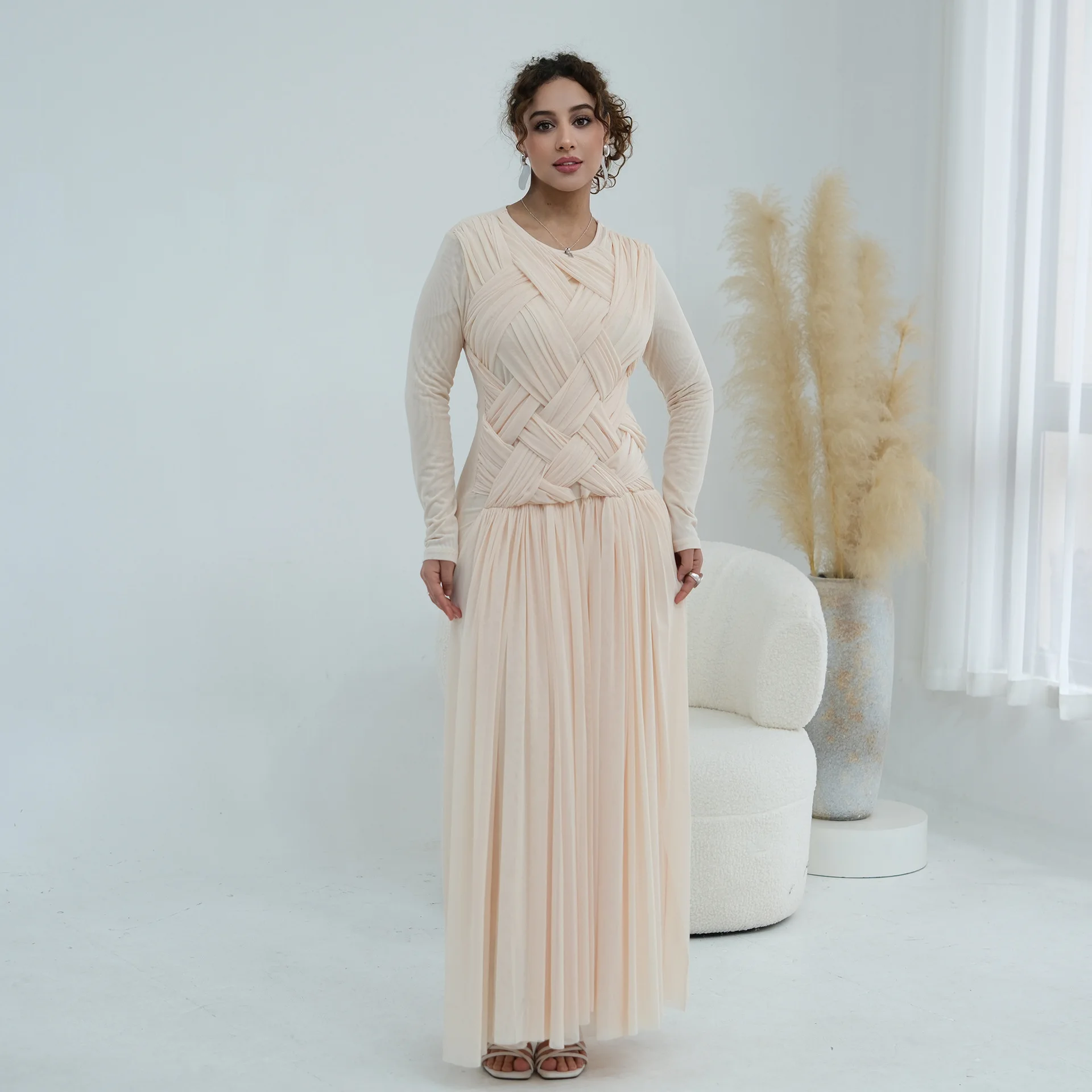 Eid Dresses Women Dubai Abaya Pleated Dress Jalabiya Muslim Arab Long Robe Ramadan Morocco Abayas Kaftan Islam Vestidos 2026
