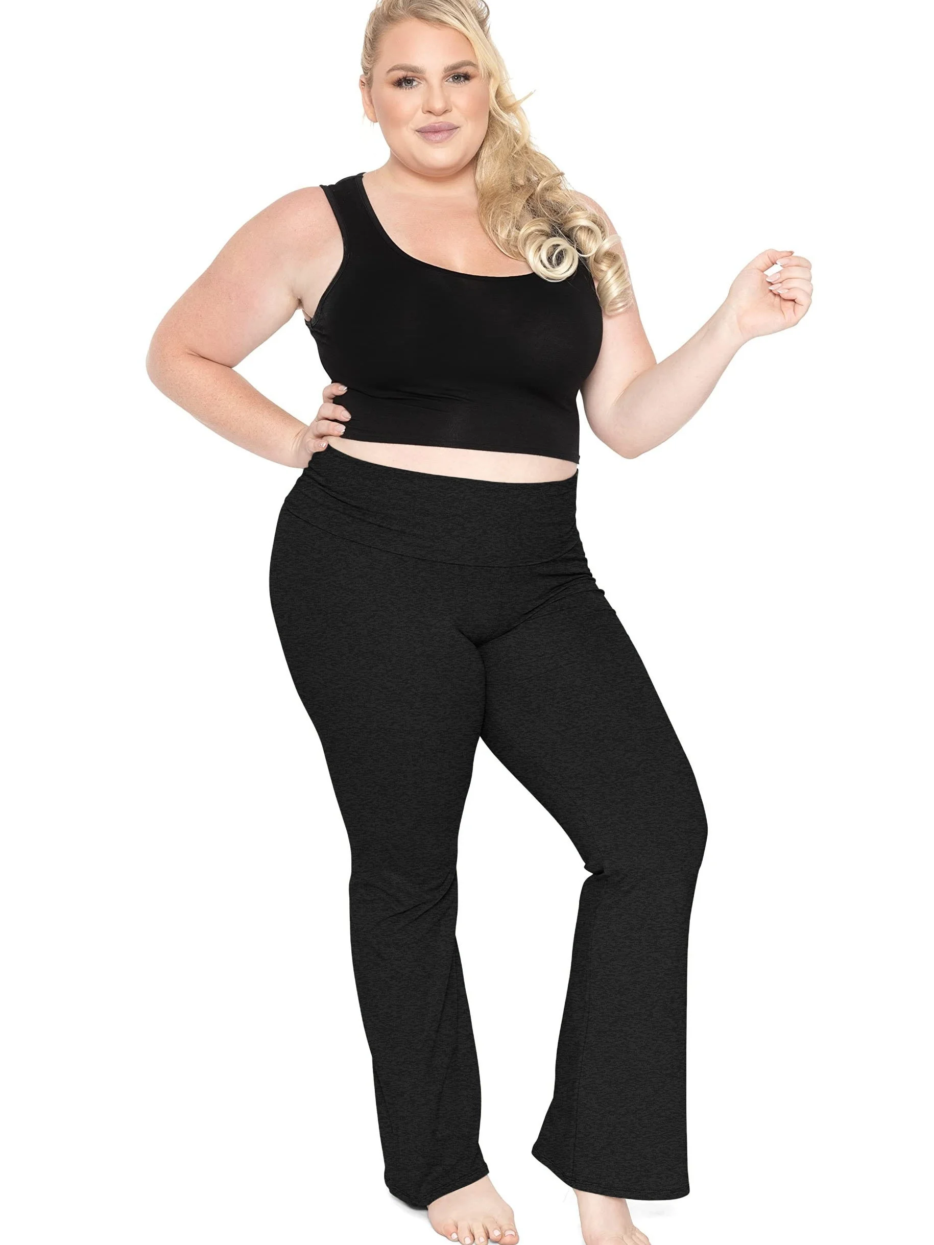 2024 letnie nowe damskie plus size dzianiny w jednolitym kolorze modne proste spodnie w stylu casual