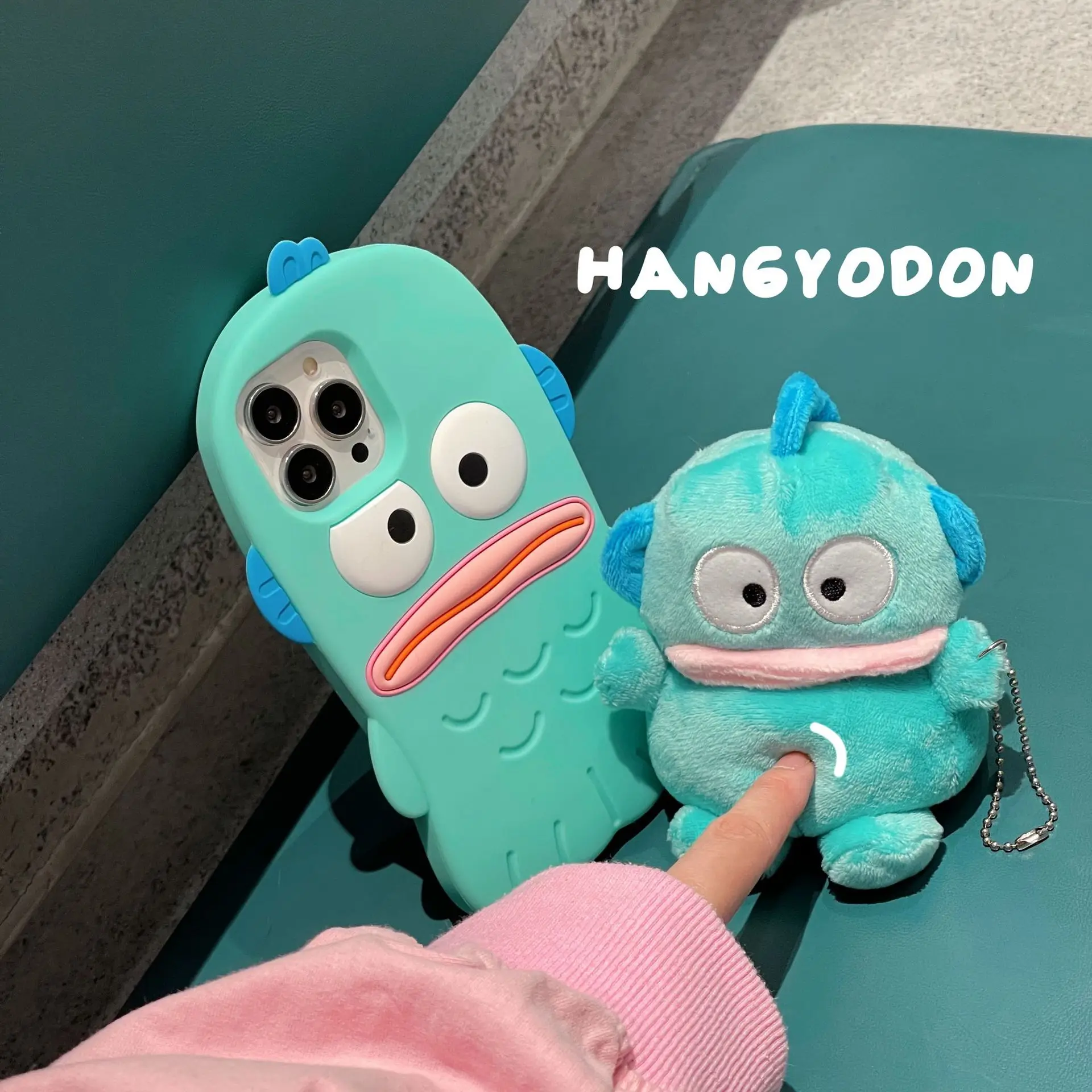 Sanrio Cute Cartoon Plush Hangyodon Earphone Case For AirPods 3 Soft Cover For AirPods 1 2 Pro Wireless Headset Box Funda