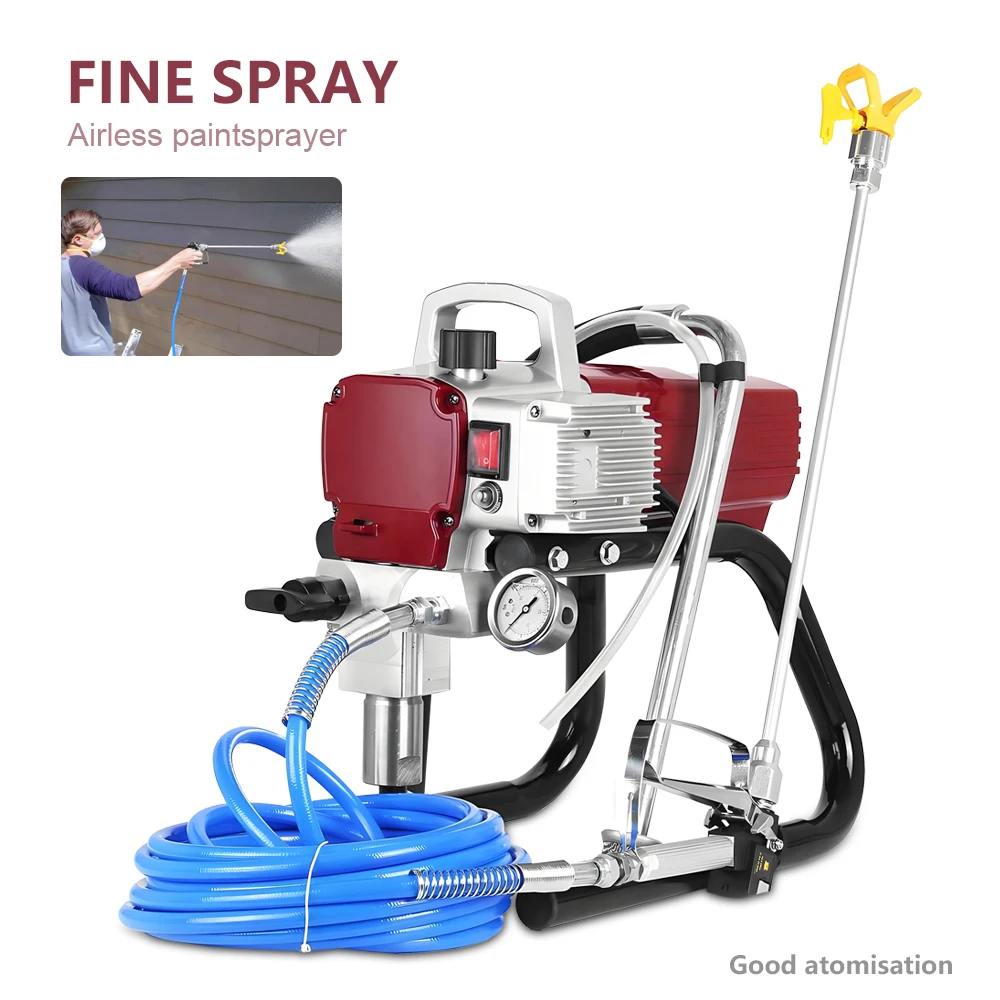 High Pressure Airless Paint Sprayer Handheld Electric Latex Coating Machine Rustproof Fireproof for Home Improvement