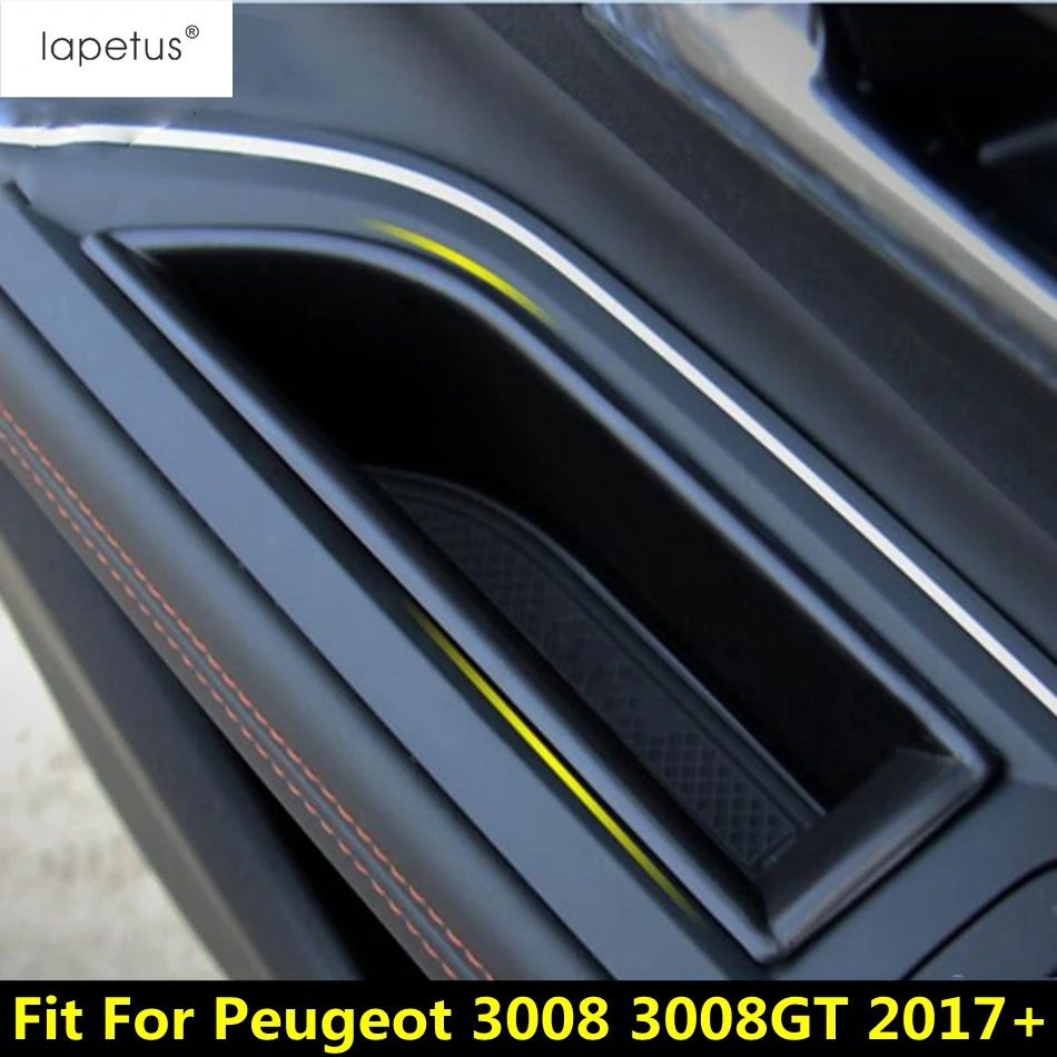 

Accessories Interior For Peugeot 3008 3008GT 2017 - 2022 Car Front Inside Door Armrest Storage Box Pallet Container Cover Kit