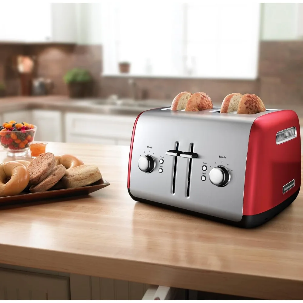 

4-Slice Toaster With Manual High-Lift Lever Toaster for Bread Toast Machine Cooking Appliances Kitchen Home