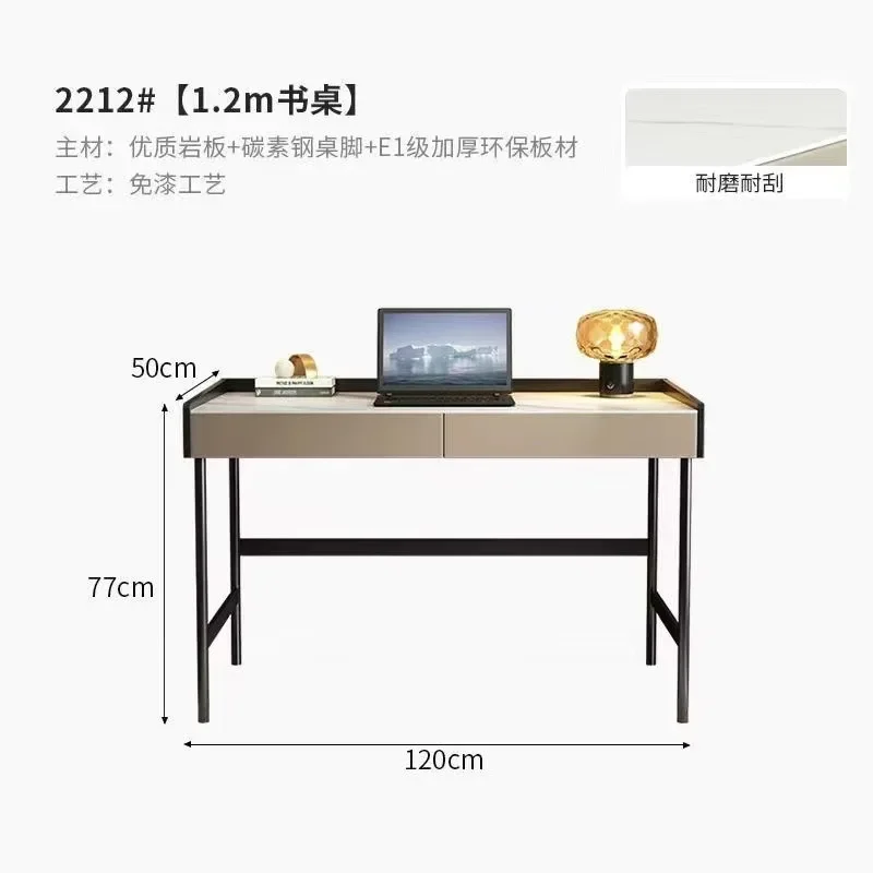 Slate desk Home study writing table Hotel desk Bedroom Simple modern office Computer desk Italian light luxury