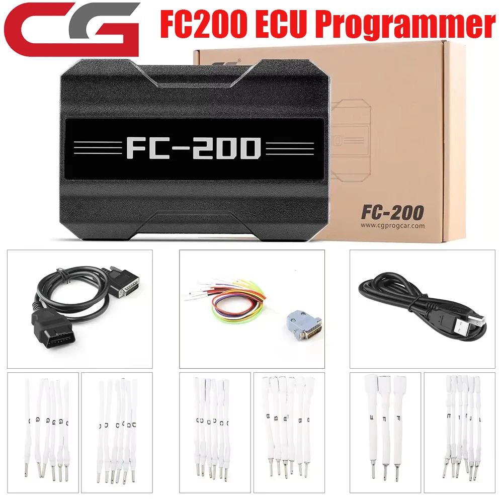 CGDI FC200 CG FC200 ECU Programmer Full Version with AT200 & MPC5XX Adapters for BOSCH MPC5xx Read/Write Data on Bench