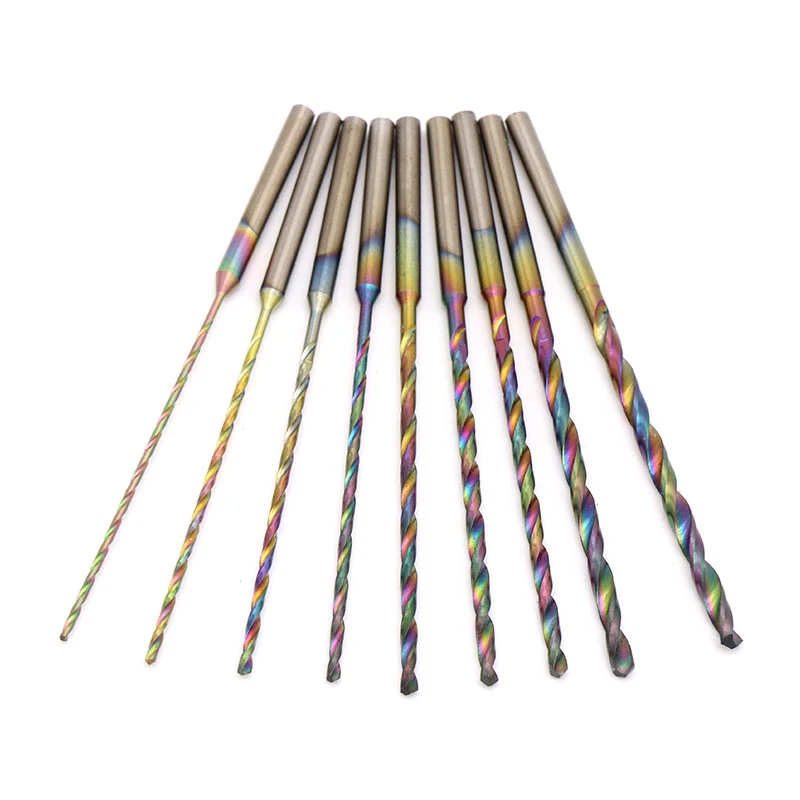 1/5/10PCS 0.8-2.2mm Trempé HSS Foret Hélicoïdal 2.35mm Tige Mini Foret Outil Rotatif Pour Trou D'ouverture En Métal/Bois/Plastique