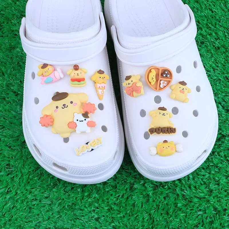 Hello Kitty Sanrio Accessories Shoe Charms Buckle Anime Kulomi Yugui Dog Merloty Pudding Dog Cartoon DIY Combo Girl Holiday Gift