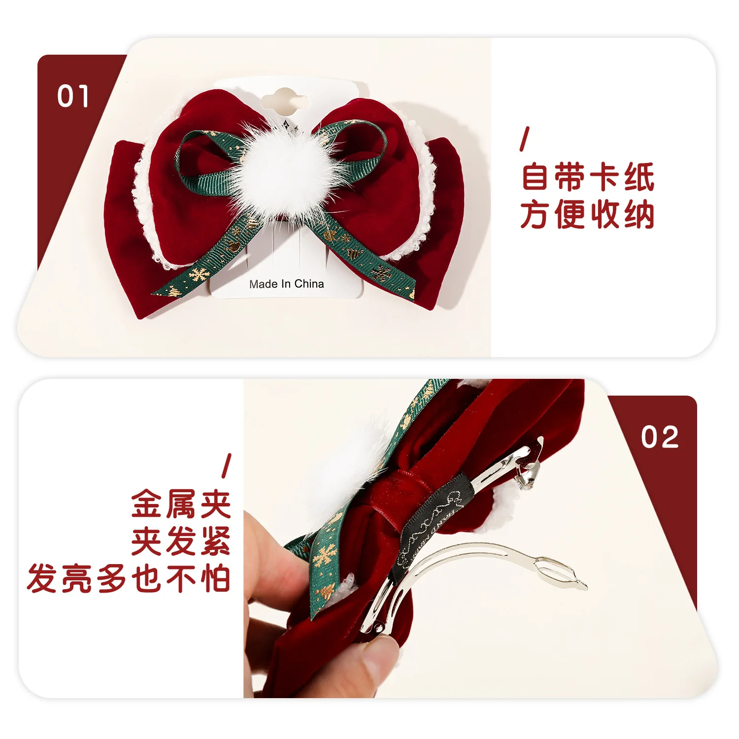 

Christmas Hair Clips Xmas Hat Hairpins Santa Cap Duckbill Clips Cute Mini Hat Hair Barrettes Holiday Hair Accessories Заколки