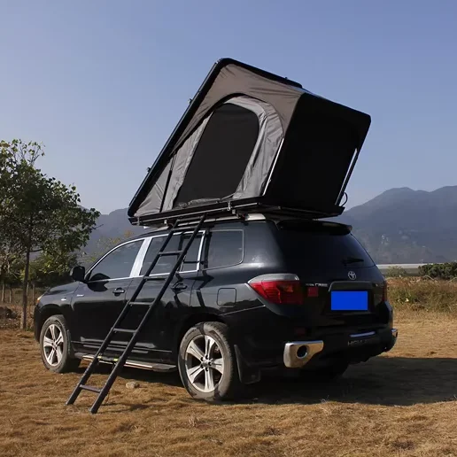 Overland dachzelt triangle Aluminum hard shell car roof top tent waterproof roof top tents camping hard shell car roof top tent