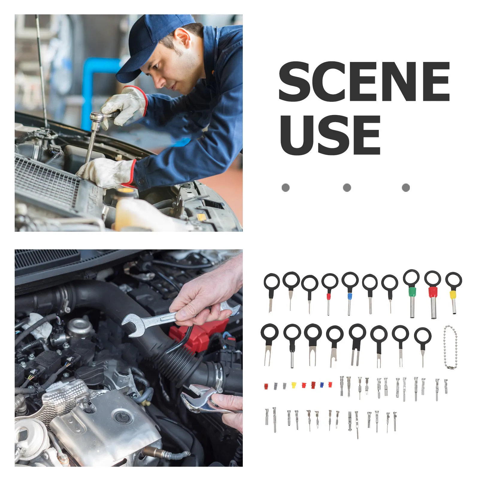 500Pcs Automotive Electrical Connector Kit Heat-Resistant Waterproof Pin Terminal Connectors for Car Motorbike Wiring Repairs