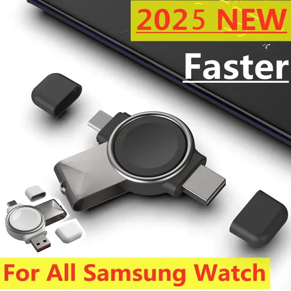 Watch Wireless Charger For Galaxy Watch 6 Charger Type C Fast Charging Dock Station For Samsung Galaxy Watch 5 Pro/4/3/Active 2