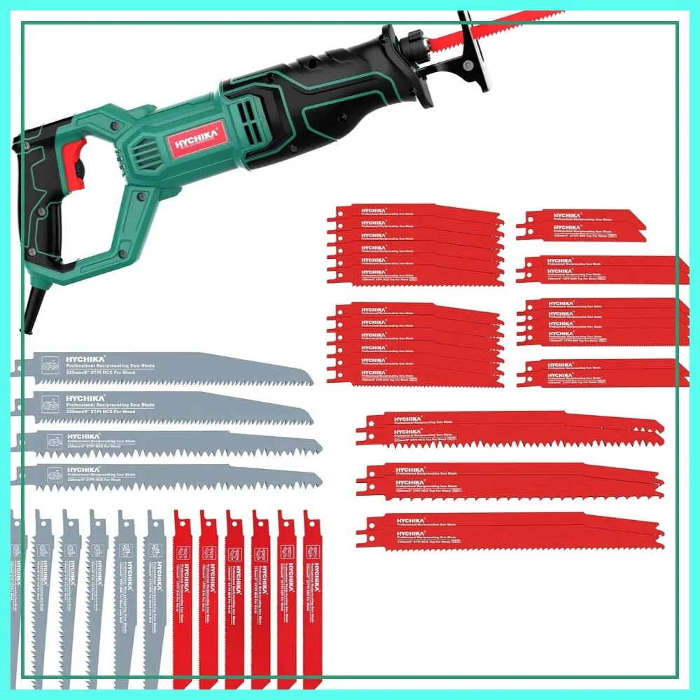 

16-Piece & 32-Piece Reciprocating Saw Blade Set with Saw