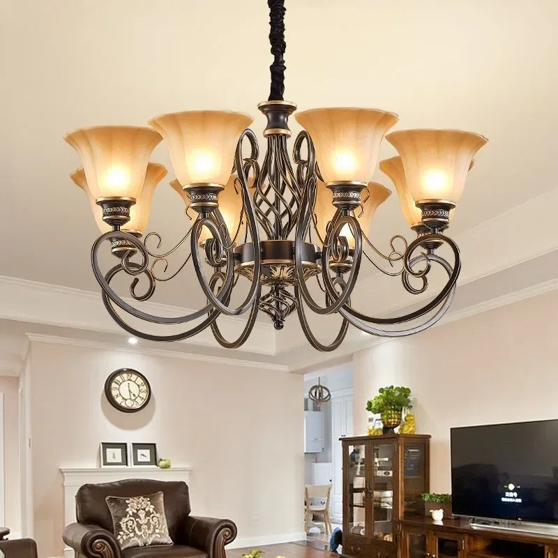 

American Retro LED ArtPendant Light Suitable for Hotel Living Rooms Cafes Shops Indoor Style Lighting Decoration Fixtures