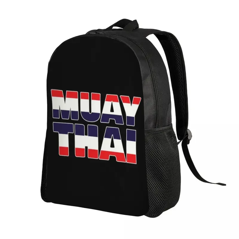 Muay Thai flag laptop backpack men women casual bookbag for school students Boxing tribal art bags