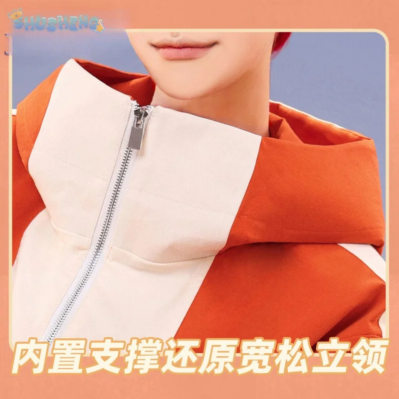 

Аниме DAN DA DAN Enjōji Jin Косплей Костюм Пальто брюки парик зажим для ушей комплект Хэллоуин вечерние мужская и женская повседневная форма