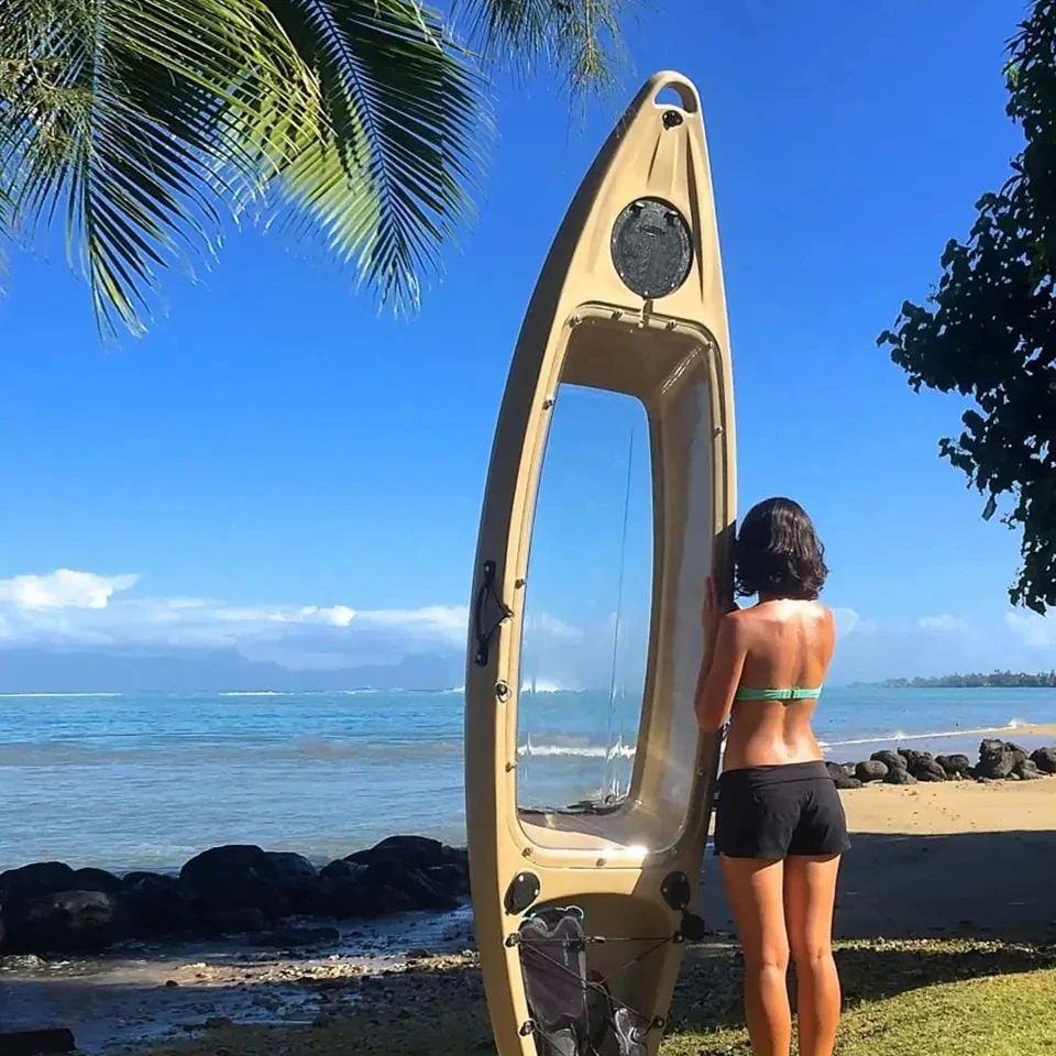 

Популярный одиночный каяк с прозрачным дном, рафтинг на воде, полупрозрачность Kayakxiaowoniu