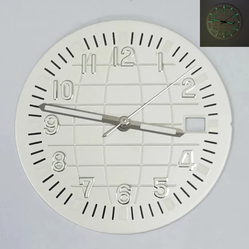 

Men's watch 32mm dial NH35 dial green luminous for NH35 NH36 automatic movement watch case pointer accessories