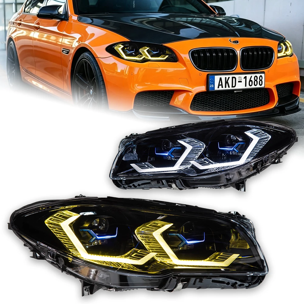 Headlights For BMW F10 F18 2011-2017 Car автомобильные товары 12V H7 LED DRL Hella Xenon Lens Hella F11 530 M5 Tools Accessories