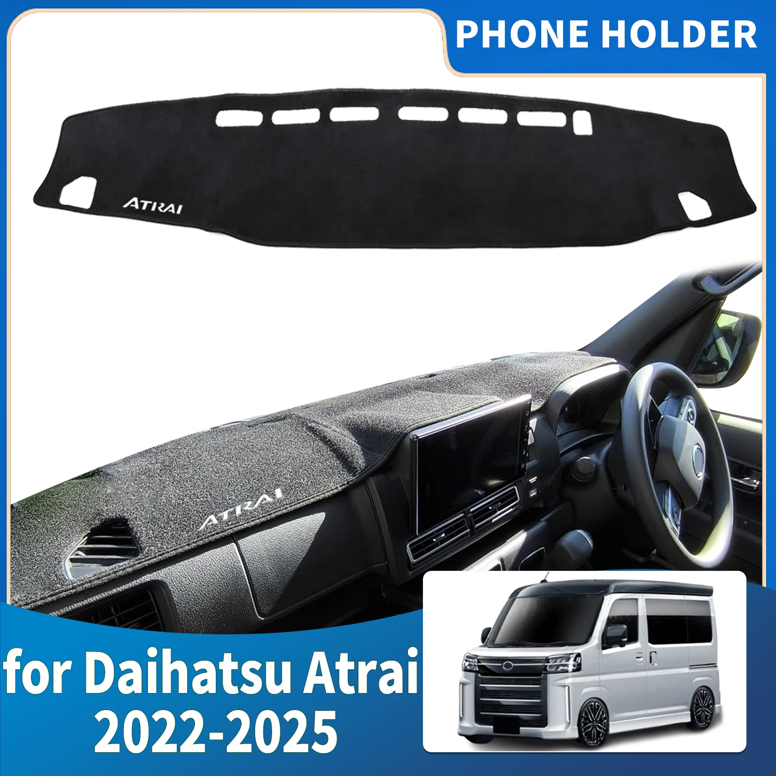 

fit for Daihatsu Atrai 2022-2025 S700 S710 RHD Car​​ Accessories Dashmat Dashboard Cover Pad DashMat Sunshade Protective Carpet
