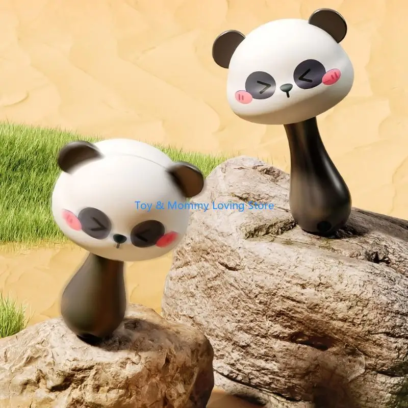 Y1QF Baby Shaker Panda Rattle Toy Baby Shaker Stroller Cartoon Musical Instrument