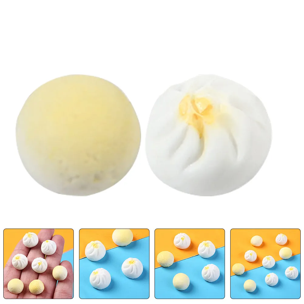 

24 шт. ярких миниатюрных моделей китайской еды из смолы: паровые булочки и пельмени для миниатюрного домика, кухонного стола, реквизита для фотосессий