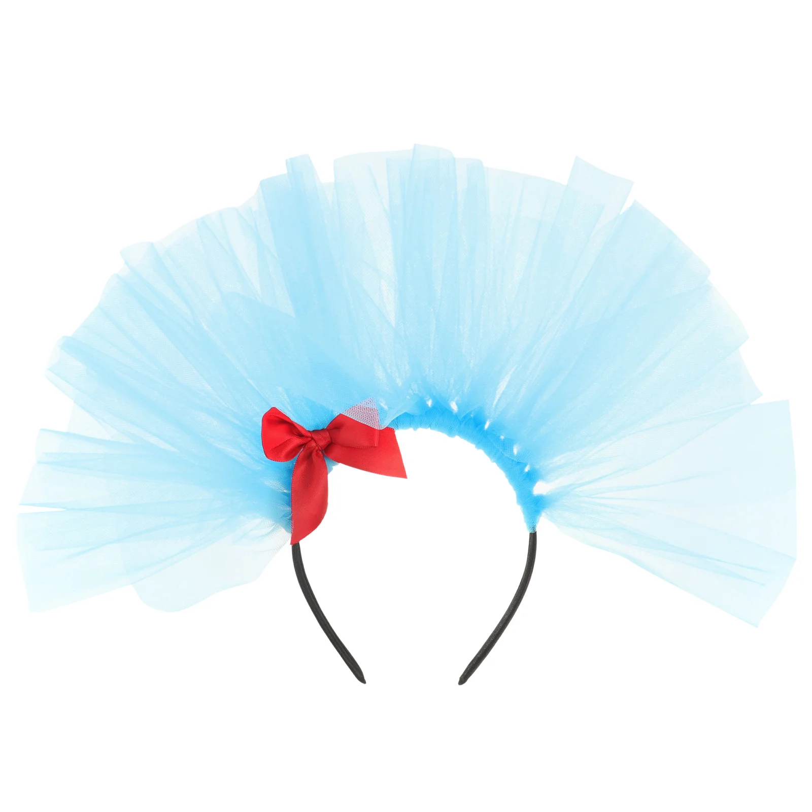 

Mesh Veil Headband Lightweight Stylish Valentine's Day Party Wedding Birthday Hair Accessories for Women Blue Headband