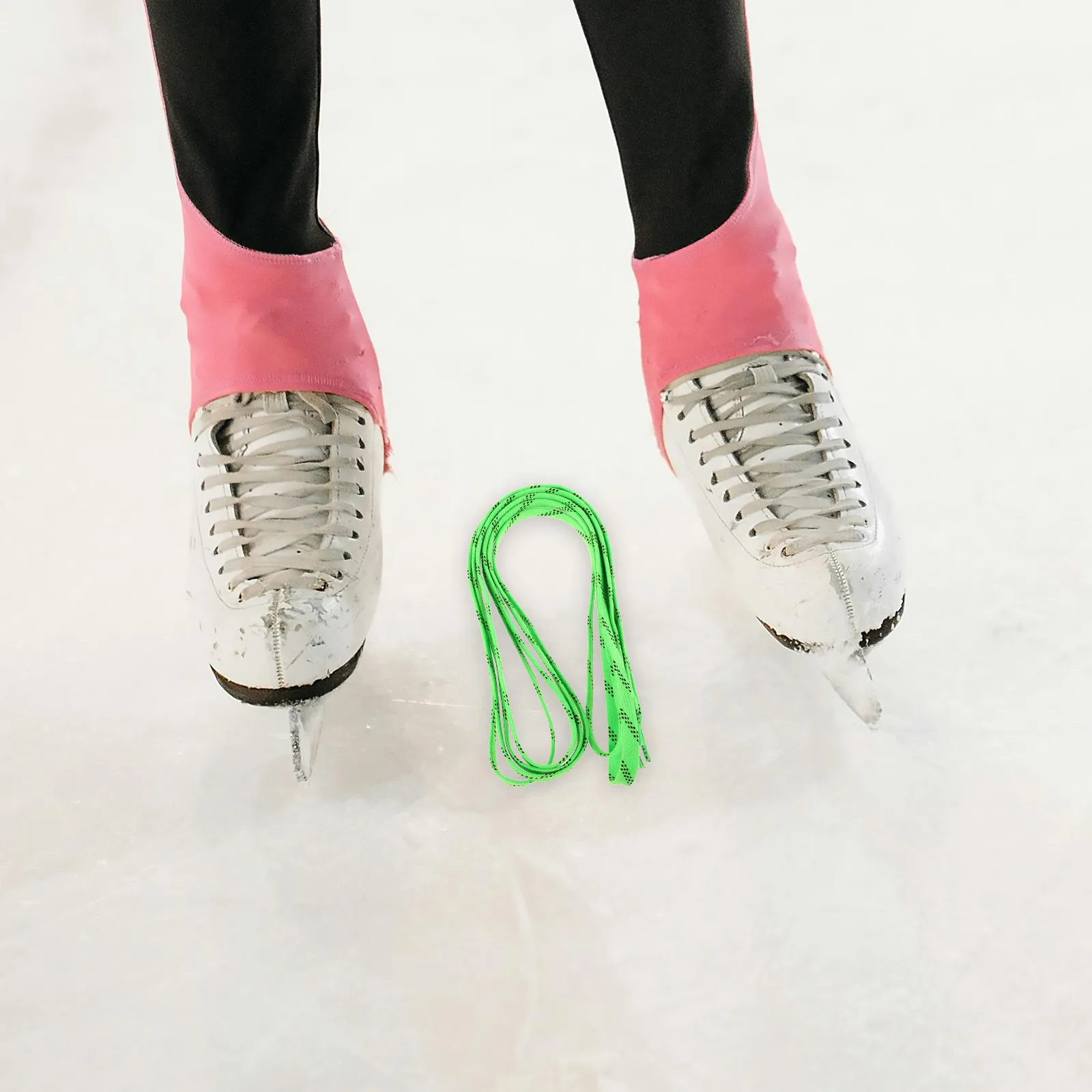 Waxed Hockey Skate Laces 1 Pair Colorful Flat Anti-Slip Durable Ice Skating Roller Ski Boot Laces