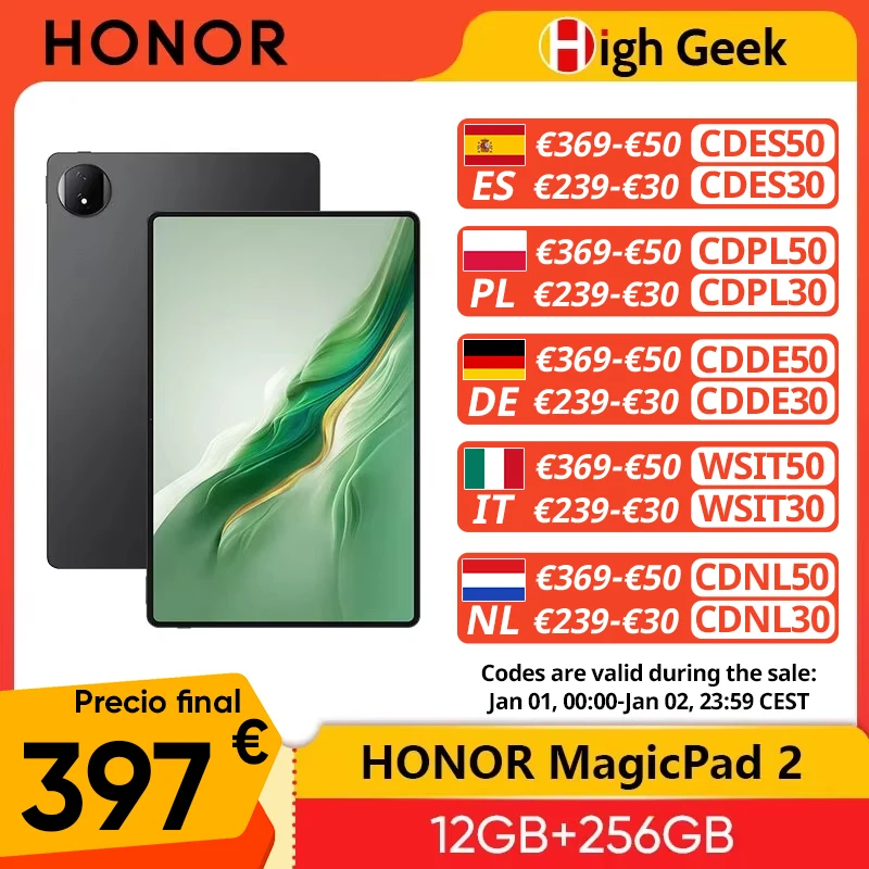 Global Version HONOR MagicPad 2 Tablet 12.3