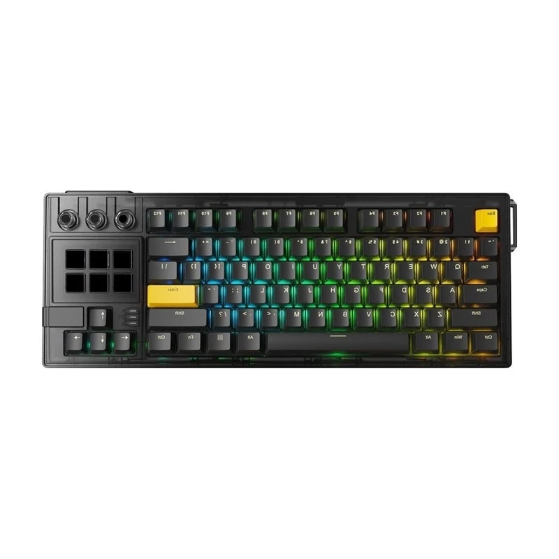 K1 PRO Visual Mechanical Keyboard Macro LCD Wired Gaming Keyboard RGB Backlight Ergonomics Keyboard Black