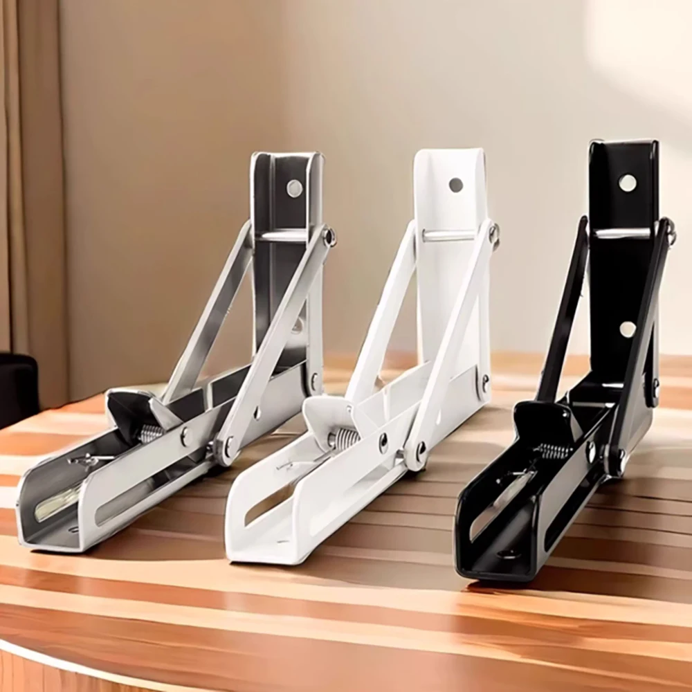 

2Pcs 8/10/12/14/16/18/20 201/304 Stainless Steel Tripod Bracket L-Shaped Thickened Angle Bracket Foldable Right Angle Bracket