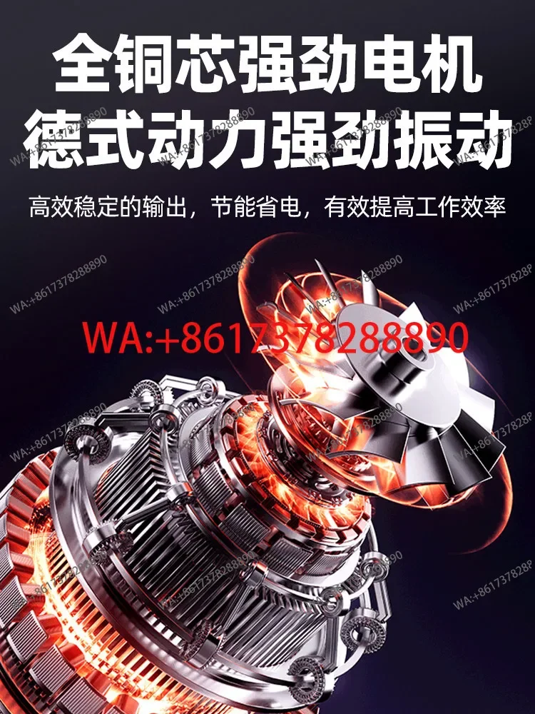 Attached flat plate vibrator single three-phase screen material high frequency vibrator motor cement concrete