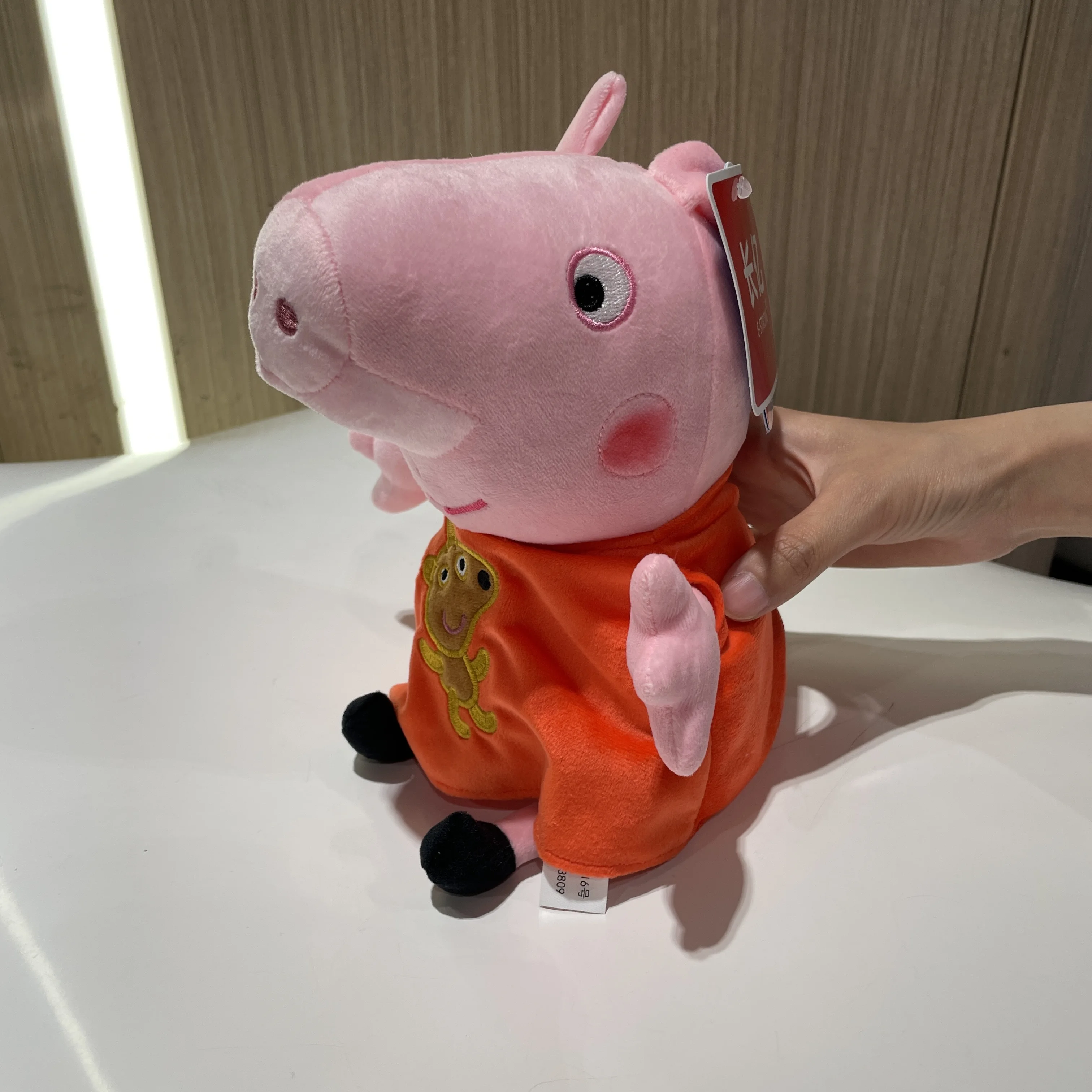 Big size 46cm Genuine Peppa Pig peppa george Dinosaur mummy daddy kids soft plush Doll birthday christmas toy gift Free shipping