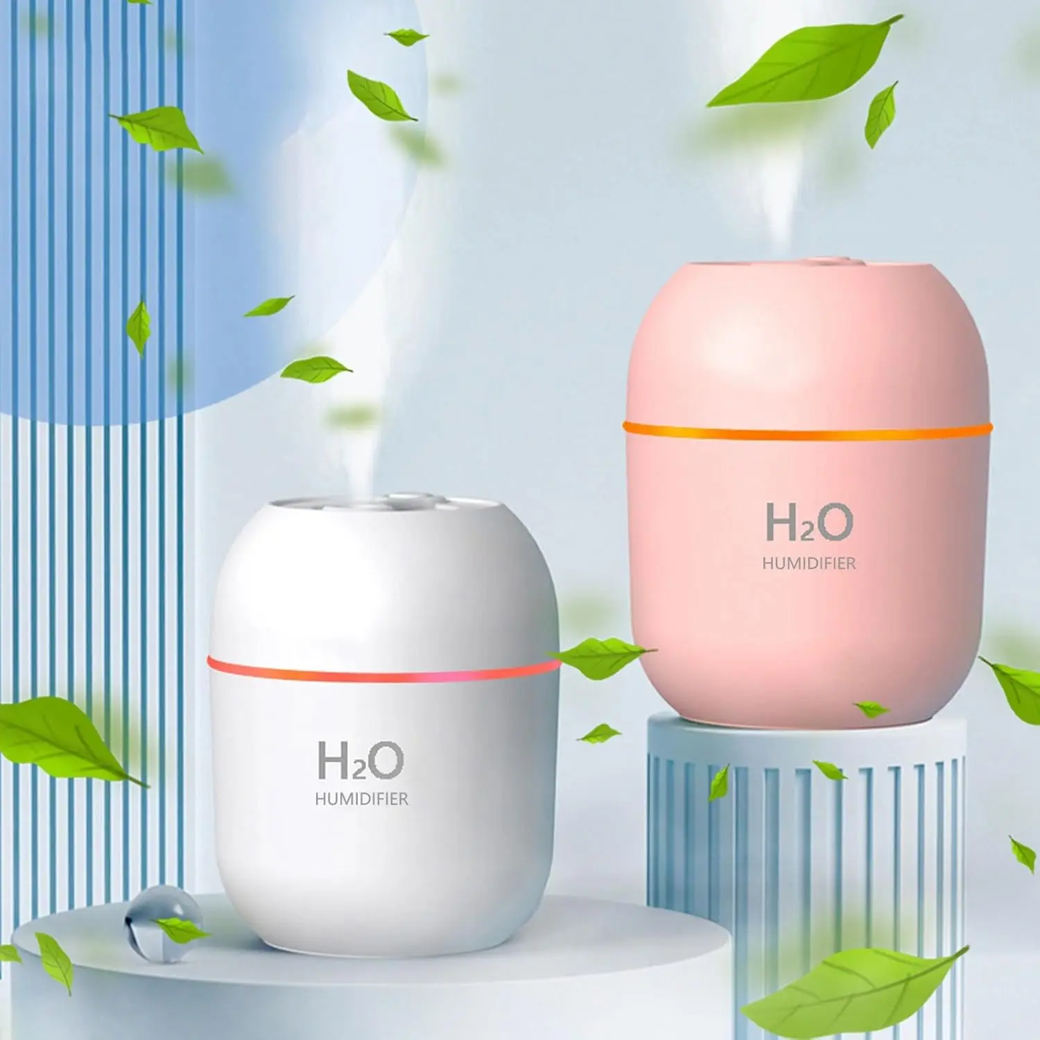 Humidifier Usb Rechargeable Humidifier with  night light  Office Desk Humidifier Bedroom Hydration Meter Portable Humidifier Dai