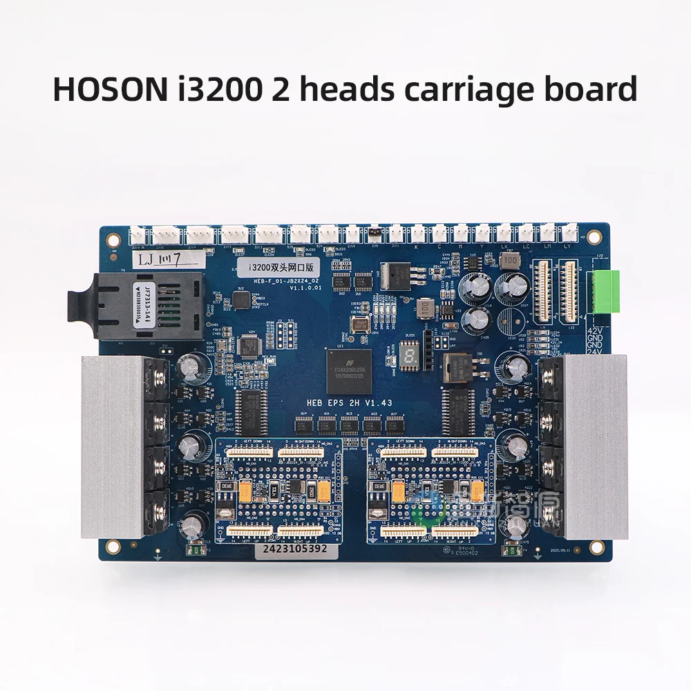 HOSON Board for DTF Printer i3200 2 Heads Carriage Board Eco Solvent Printer Double Head Board