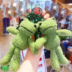 Mini Cute for Frog Schoolbag Pendant Keychain Ladies for Creative Cartoon for Preschool Kids Backpack Orn