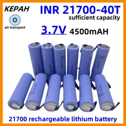 100% NEW 21700 4500mah  40T 3.7V high discharge/capacity Li-ion rechargeable battery 30T high discharge power li-ion+DIY Nicke