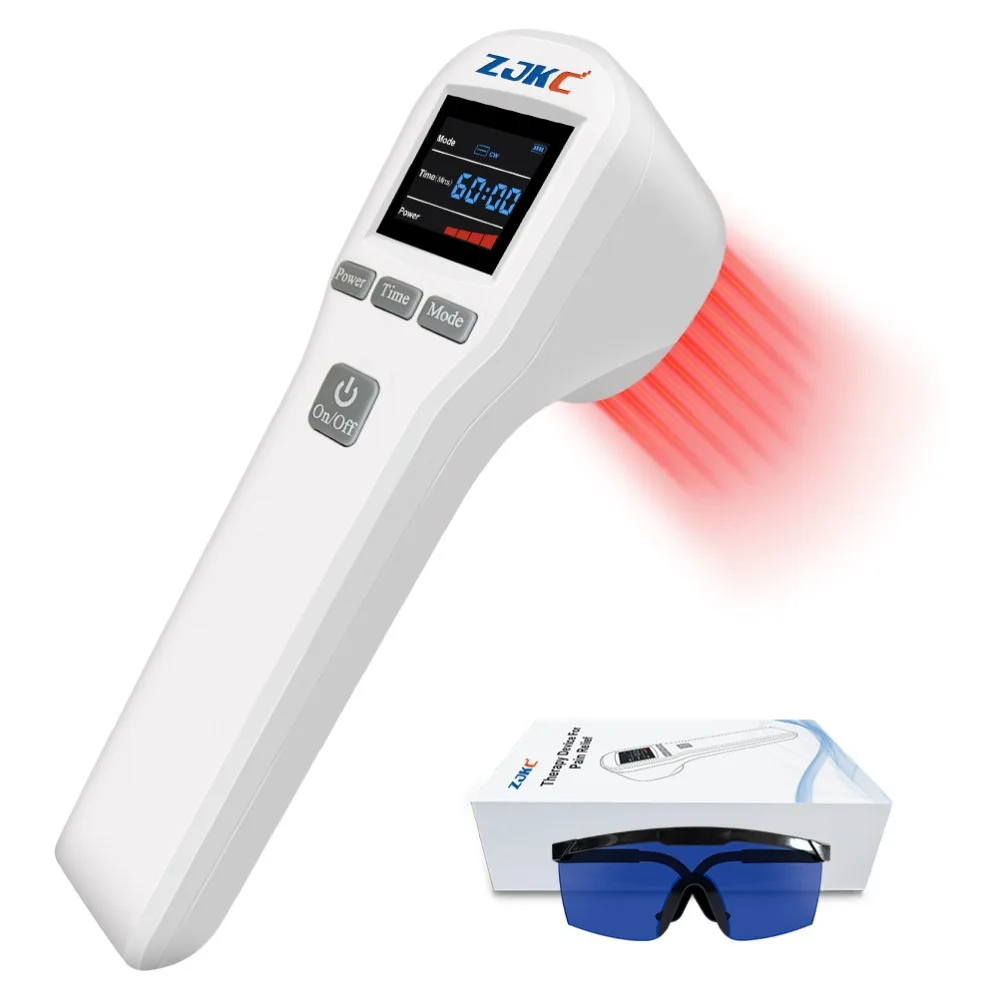 ZJKC 880mW 808nm Professional Low Level Laser Therapy Health Care LLLT Physiotherapy Equipment for Back Neck Muscle Massage