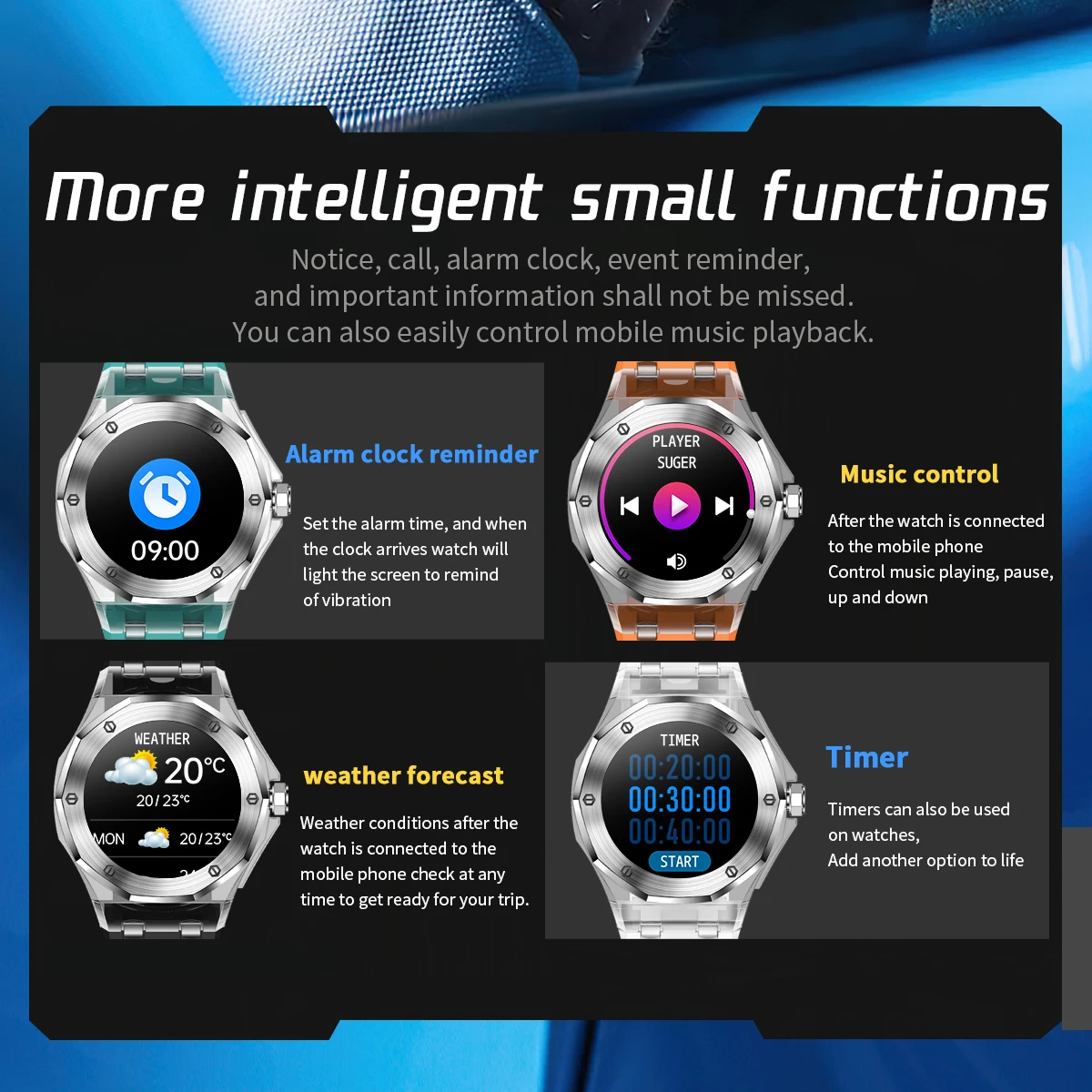 2023 New TK19 Smart Watch Men Ice Transparent Case Blue Tooth Call Music Playback Games 3ATM Waterproof Sports Women Smartwatch