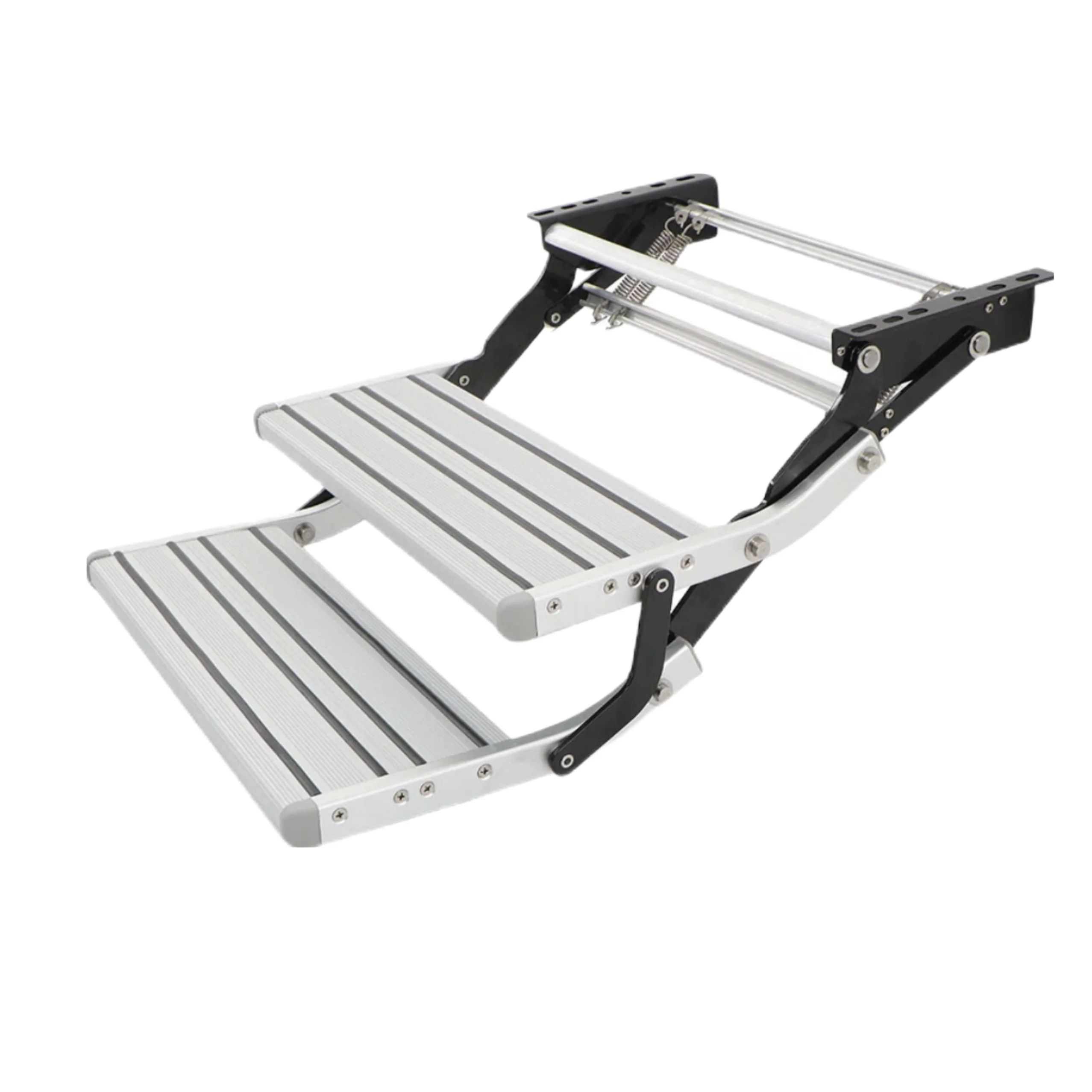 معدات السفر دليل قابل للطي خطوات متنقلة خفيفة خطوات قافلة واحدة سبائك الألومنيوم الكربون الصلب RV خطوات مزدوجة #3