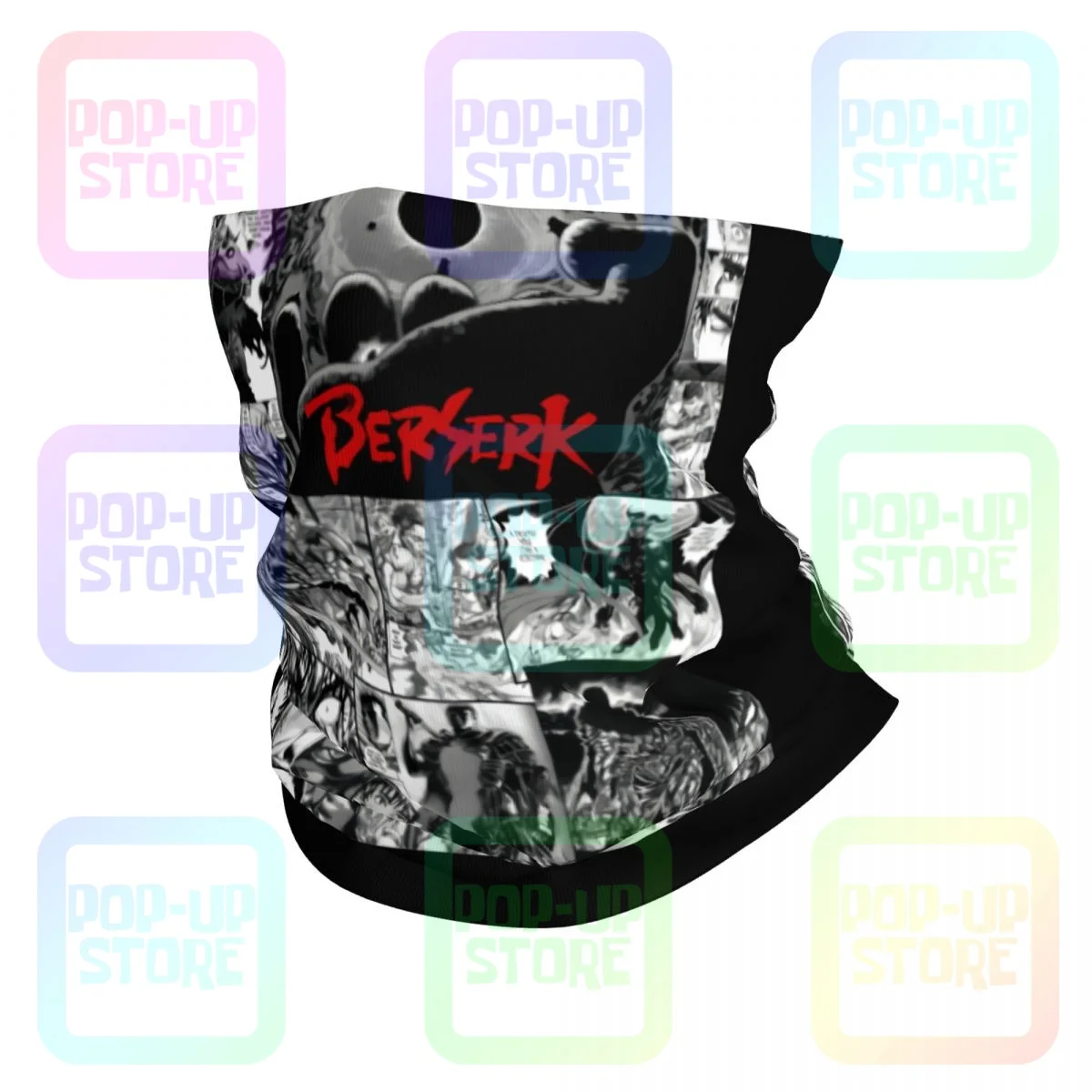 Berserk Manga Strip V1 Guts Berserker Armour Anime Neck Gaiter Bandana Scarf Face Mask Simple Windproof Uv Protective