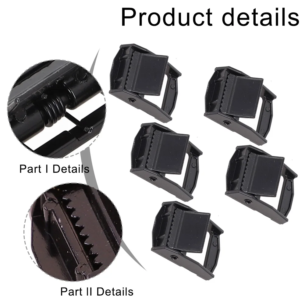 25mm Strap Fixed Tensioner Zinc Alloy Buckles For Heavy Duty Tie‑down Cargoes Strap Fixed Tensioner For Luggage, Toolboxes