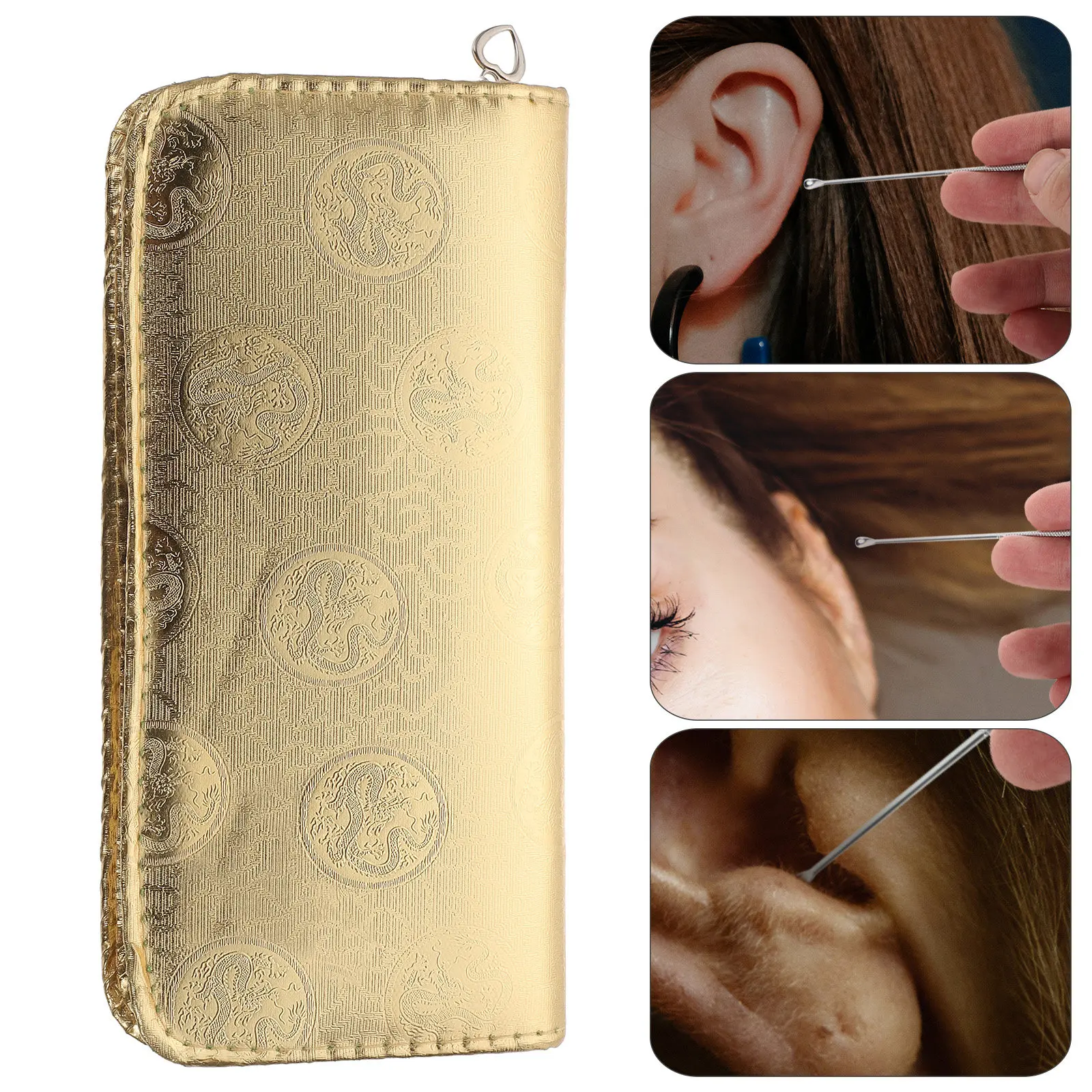 

1Set Earwax Removal Tools Set Premium Stainless Steel Easy Use Effective Ears Cleaning Kit Ear Picks Tools