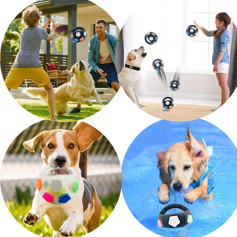 Fußball-Spielzeug für Haustiere mit Geräusch, Langlebiges TPR-Material, Hundespielzeug mit Tragegriff, Geeignet zum Werfen, Interaktives Haustierspielzeug – Detail 7