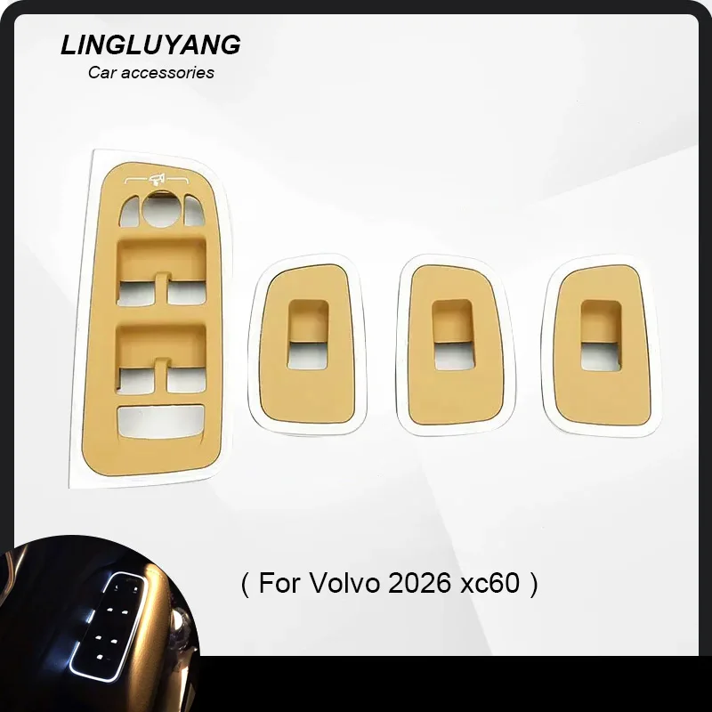 

Для Volvo XC60 S60 V60 дверной подъемник, панель переключателя, украшение интерьера, аксессуары