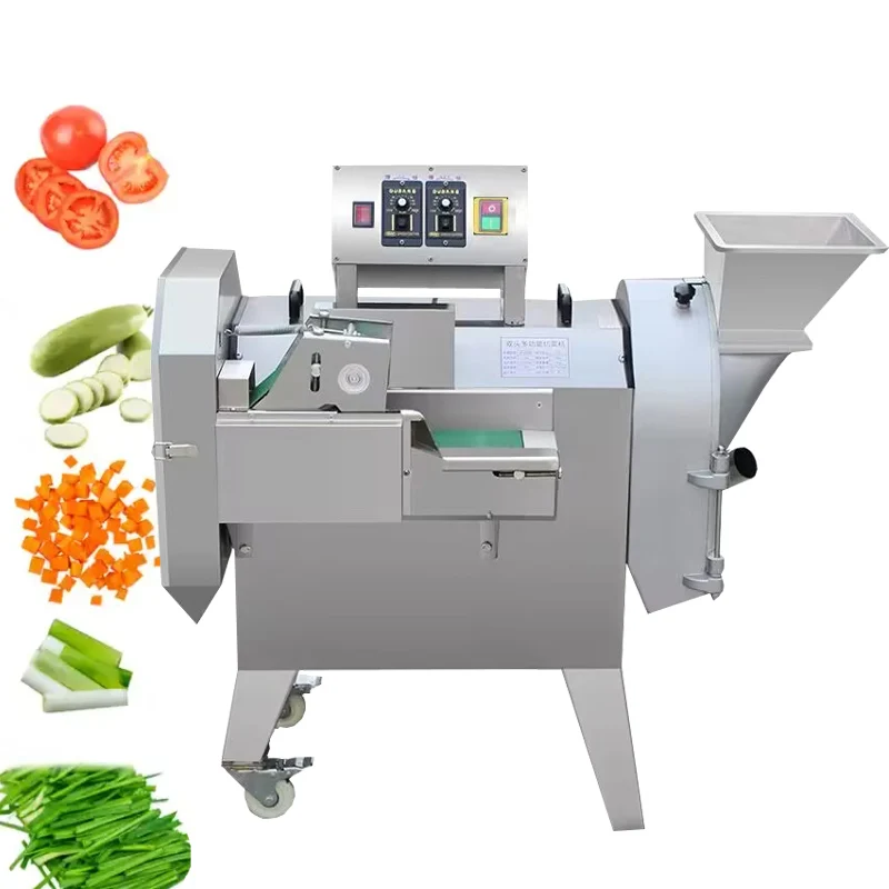 400-600KG/H Kitchen Vegetable Cutting Machine Multi purpose Commercial Fruit Slicer Cutting Shredder Machine