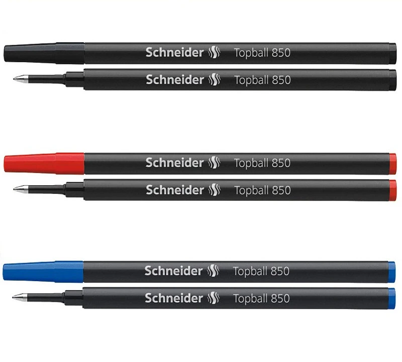 5/10 Pcs Schneider 850 Gel Pen Black Blue 0.5mm Refill Luxury Roller Ball Pen Refill School Stationery Accessories Write Smooth