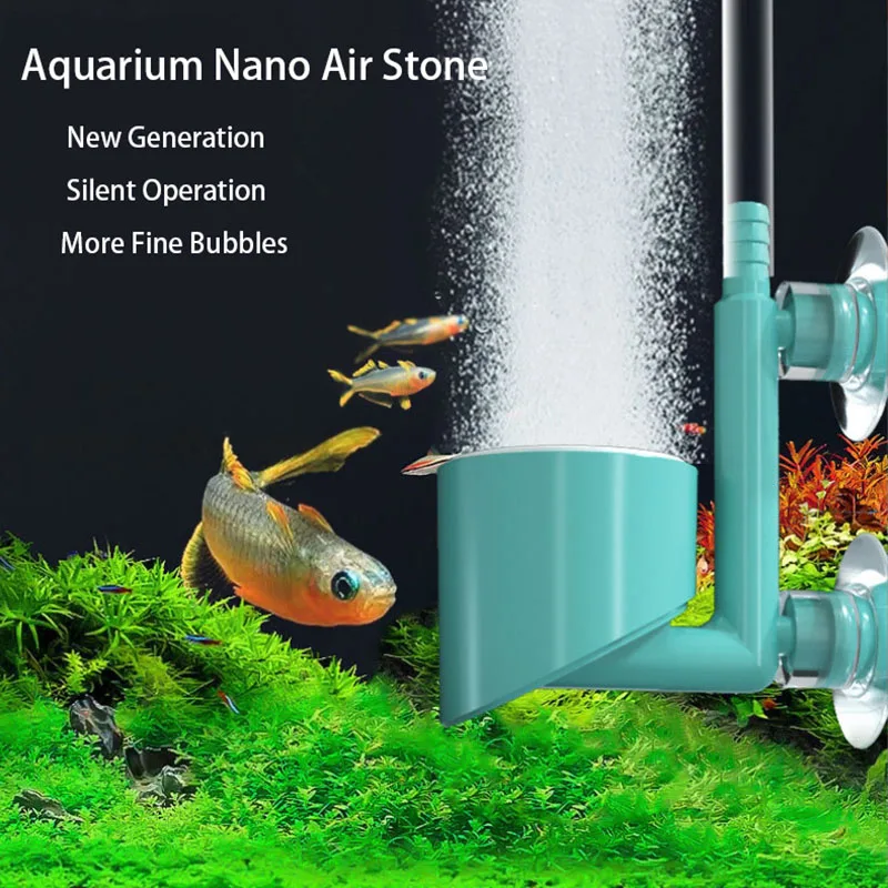 2.5cm Mini Fish Tank Aquarium Nano Air Stone Oxygen Aerator Air Bubble Pump Hydroponic Oxygen Supply Accessories Fine Bubbles