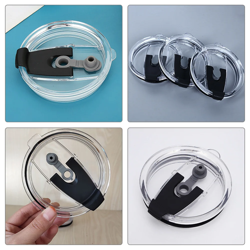 

2pcs Insulated Cup Lids For 20 30Oz Tumblers Leak-Proof Airtight Silicone Cover For Travel Outdoor Reusable Mug Lid Replacement