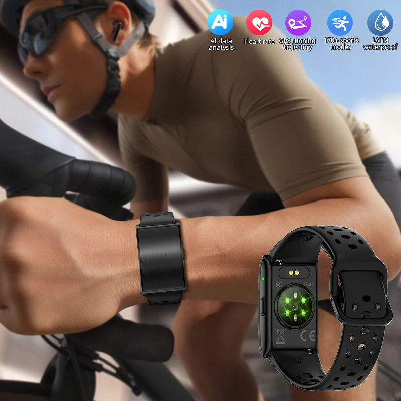 

LIGE Sports Waterproof Smart Watch No Screen Health Smart Bracelet Band Fitness Heart Rate Monitor Activity Tracker Men Women