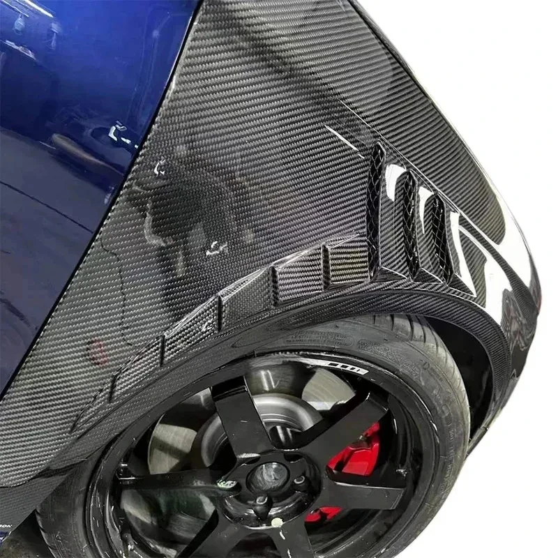 

A Pair Dry Carbon Fiber Fenders s A3 S3 2017-2019 Front Side Skirts Leaf Plate Car Auto Body Parts