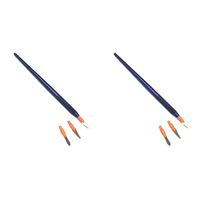 ABBY-2Pcs Dentist Sculpture Knife Wax Carving Tool Spatula Blade  Lab Tools Dentist Accessories Supply( NO.1)
